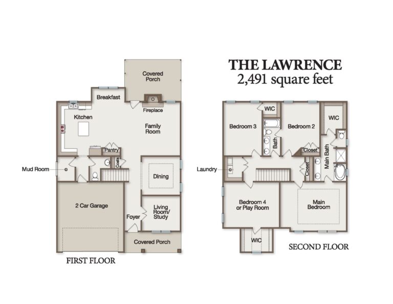 Lawrence Floor Plan 2491 Sq Ft Autry Lake At Gates Four